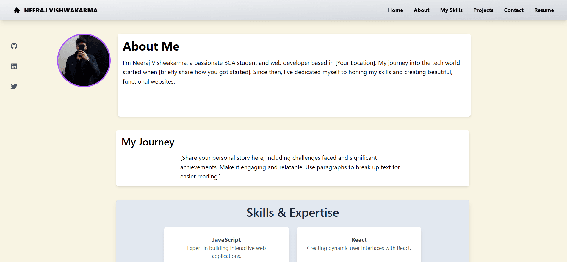 Portfolio Screenshot 2