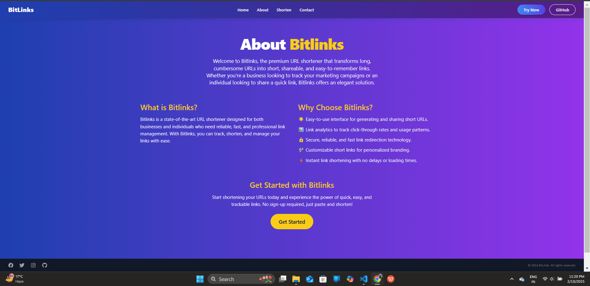 URL Shortener Screenshot 2