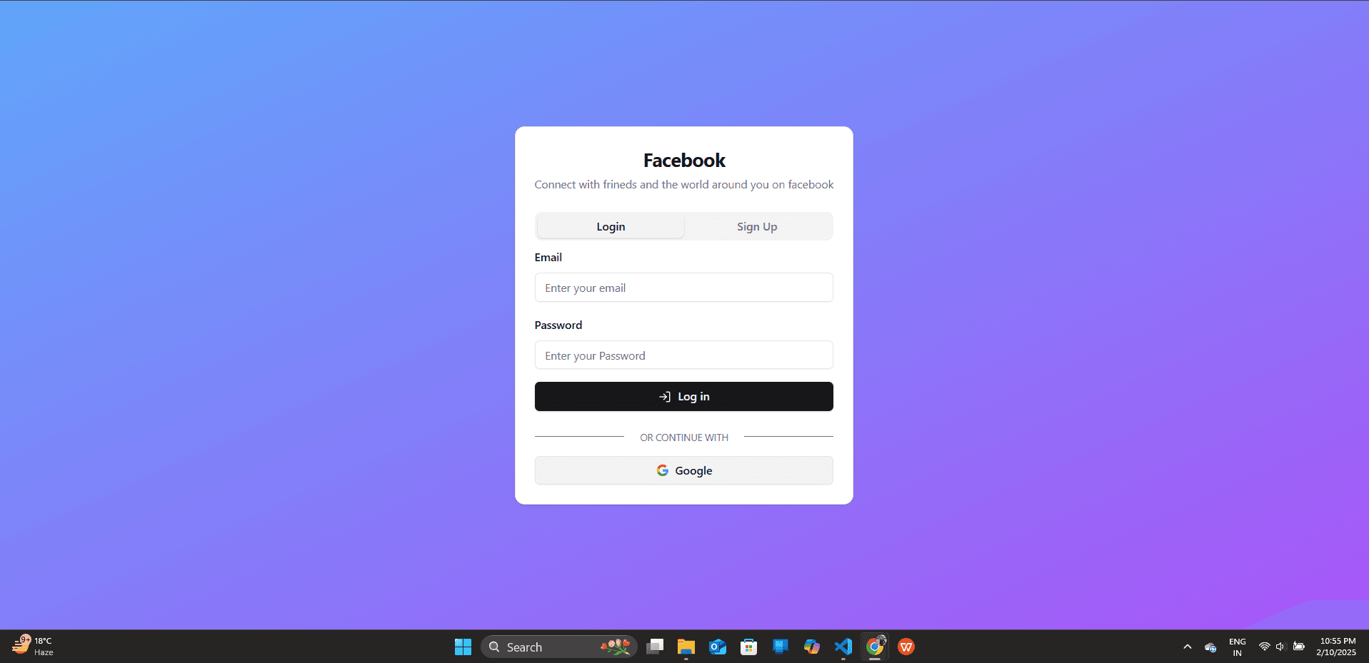 Facebook Clone Screenshot 4
