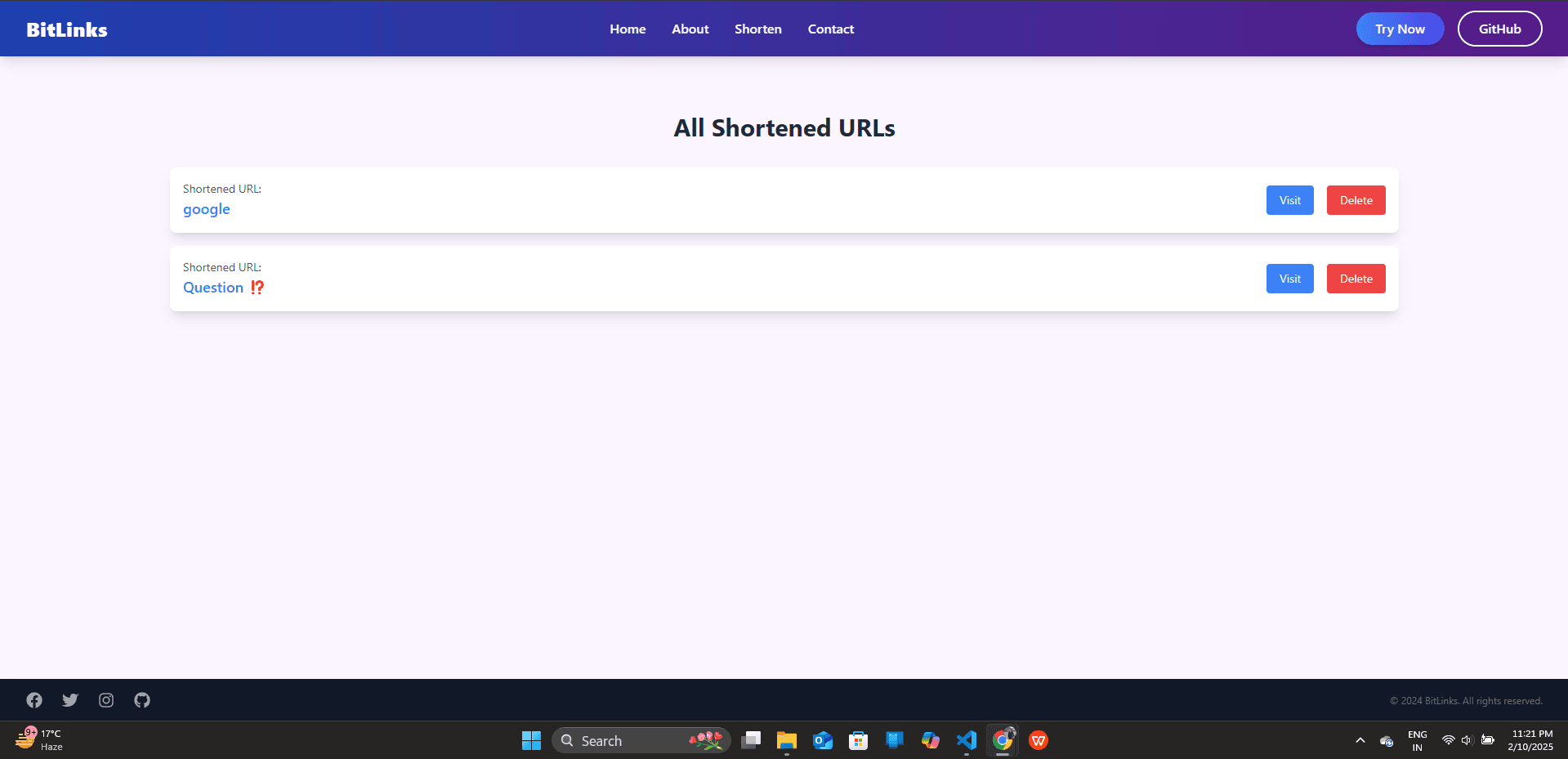 URL Shortener Screenshot 4