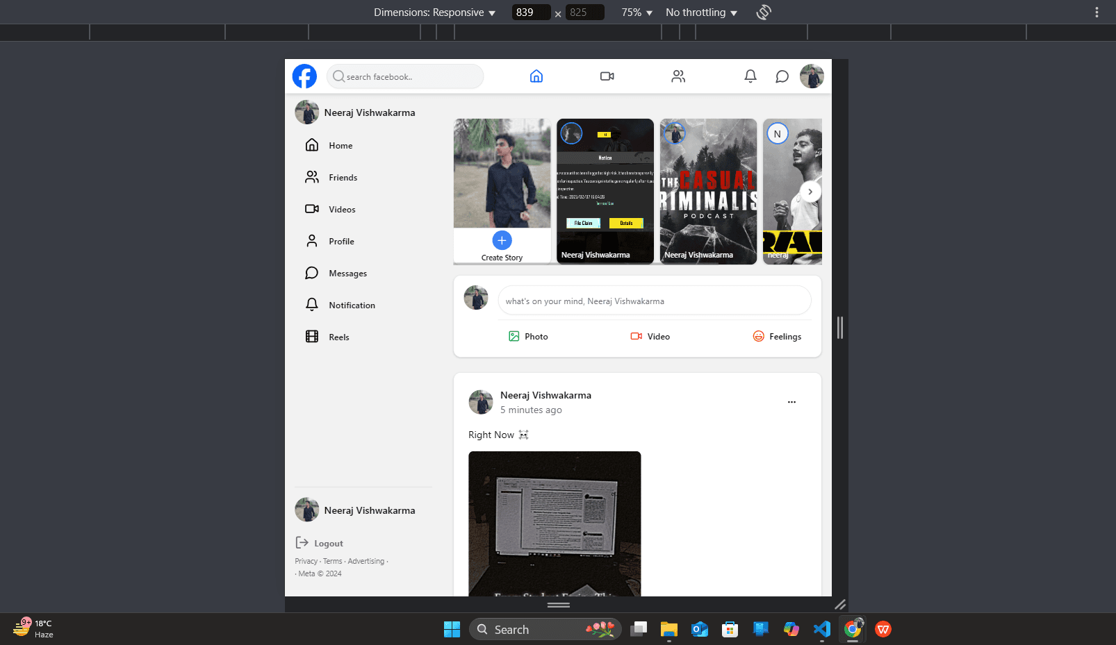 Facebook Clone Screenshot 7