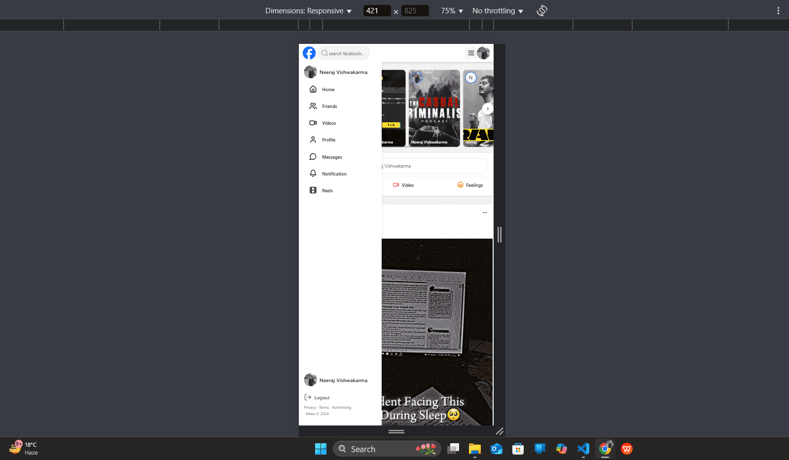 Facebook Clone Screenshot 8